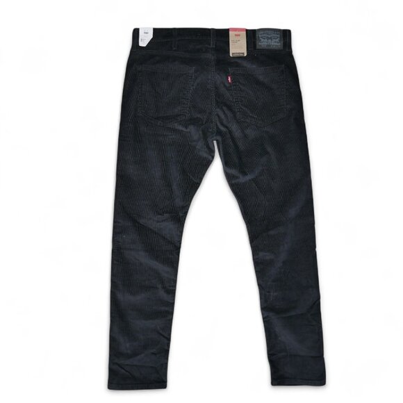 Levi's Men's 512 Corduroy Jeans Size 38x32 Slim Taper Black NEW - Picture 3 of 10